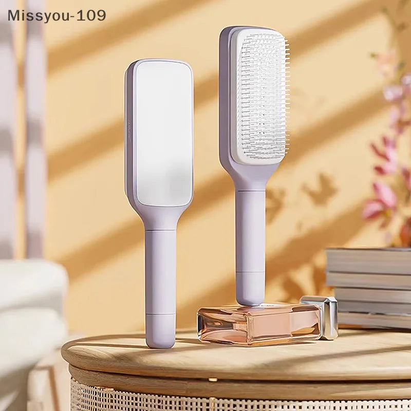 One-Click Self-Cleaning Hair Brush